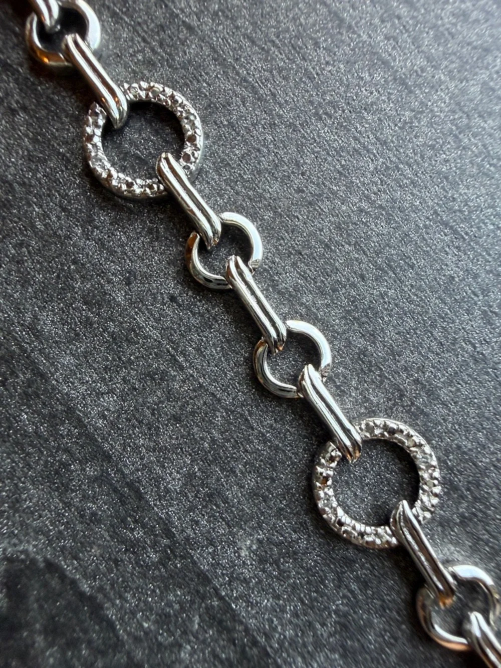 925 Silver Link Circle Bracelet - Women's Fashion Bracelet